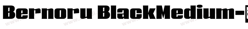 Bernoru BlackMedium字体转换